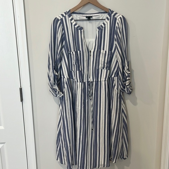 Torrid Stripe Zip Summer Dress Size Large - Picture 3 of 6
